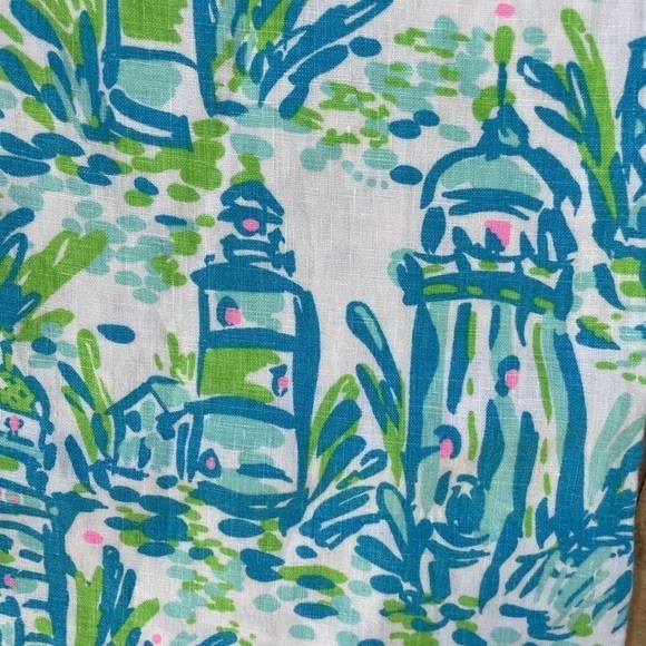 Lilly Pulitzer High Beam Lighthouse Linen Pants - Picture 4 of 11